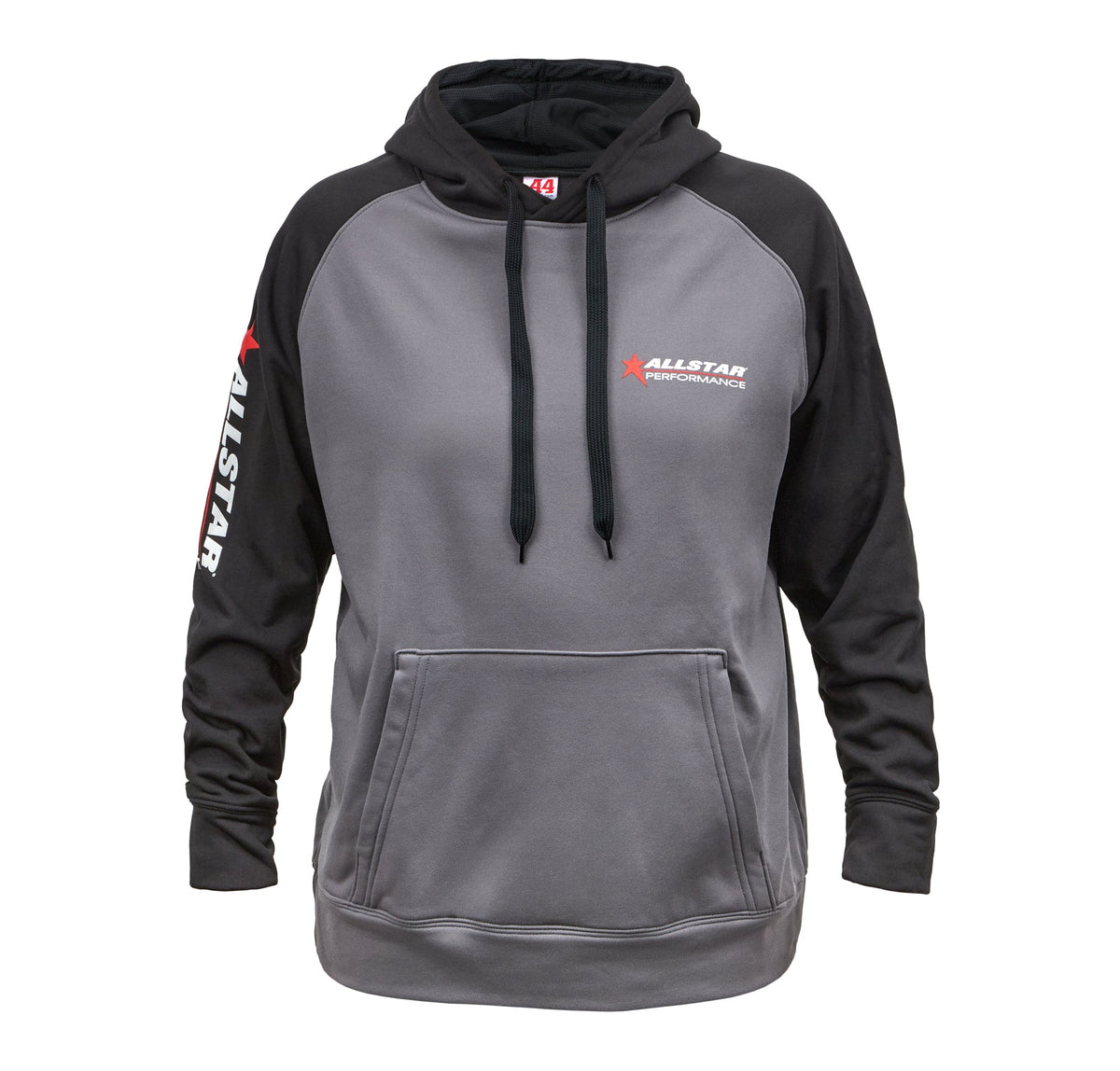 Allstar Hooded Sweatshirt Lg Silver/Blk - ALL99916L