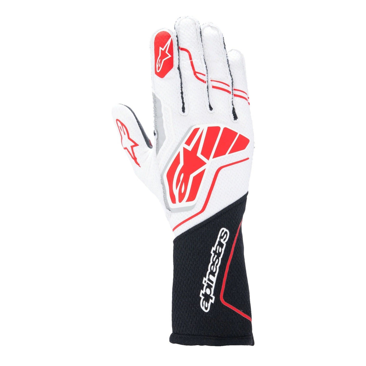 Glove Tech-1 ZX V4 Blk / Wht / Red Large - 3550224123L
