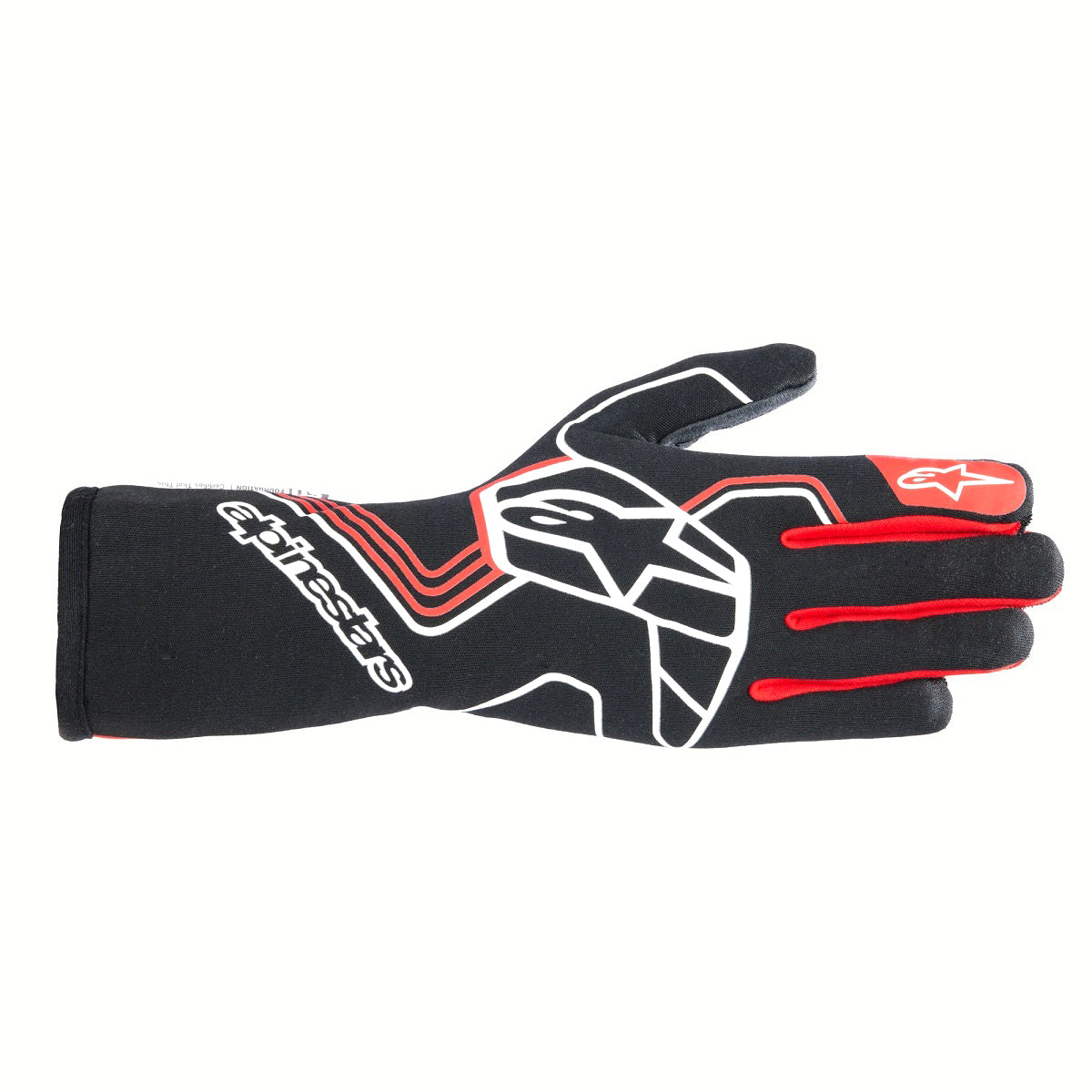 Glove Tech-1 Race V4 Black / Red Large - 355202413L