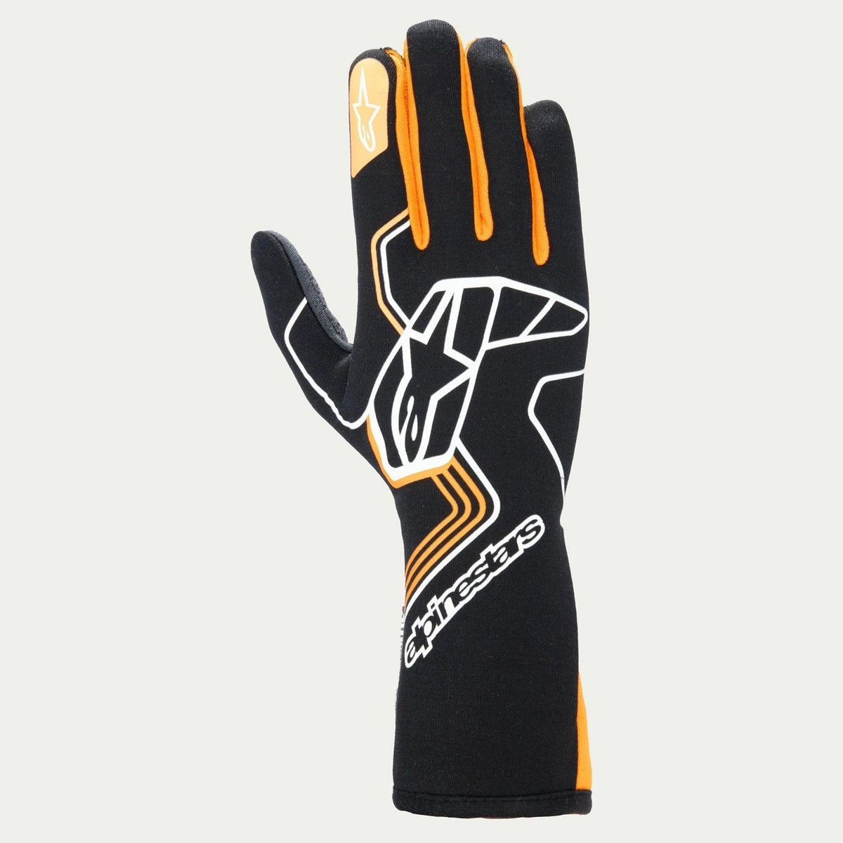 Glove Tech-1 Race V4 Black / Flo Org 2X-Lrg - 35520241562XL