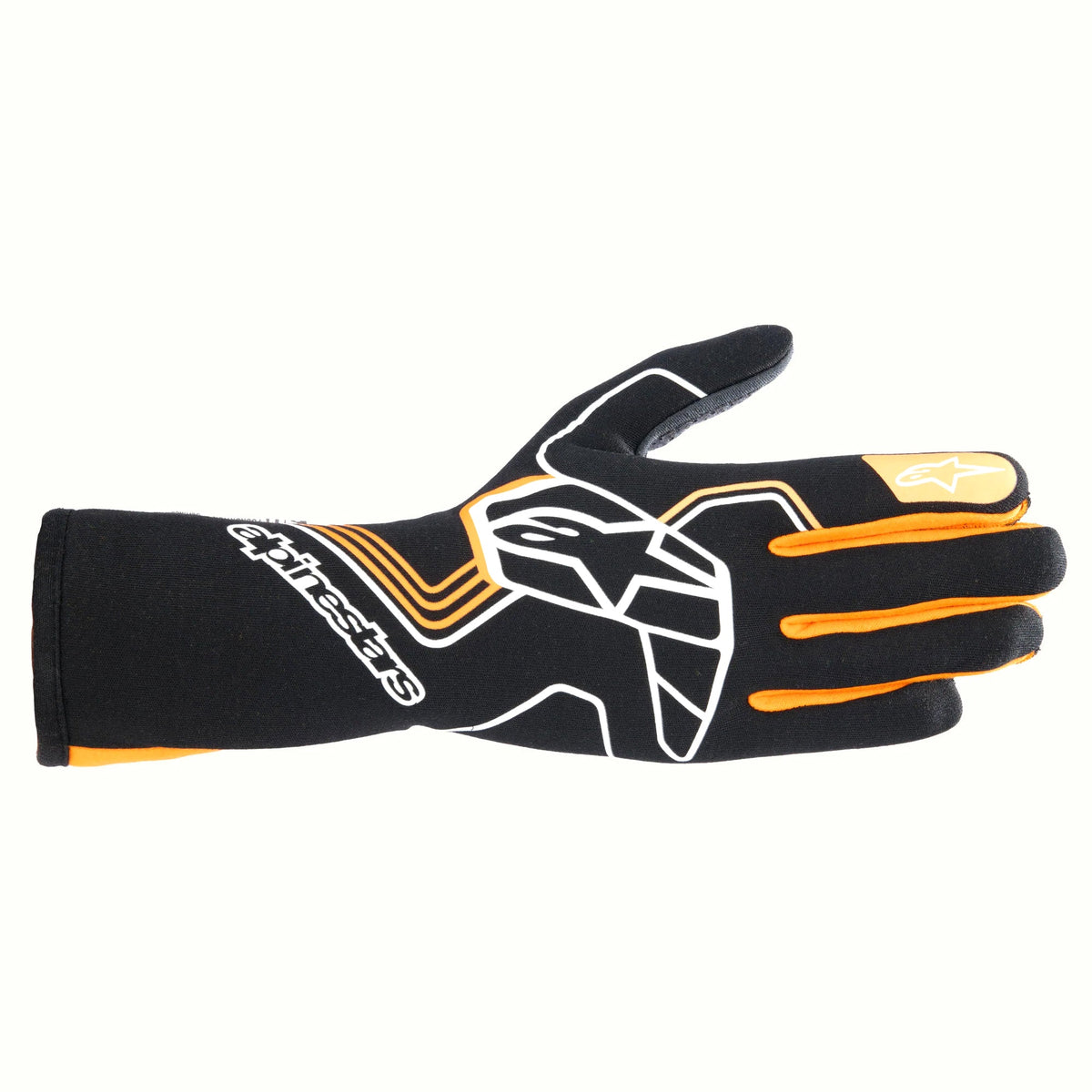 Glove Tech-1 Race V4 Black / Flou Org X-Large - 3552024156XL