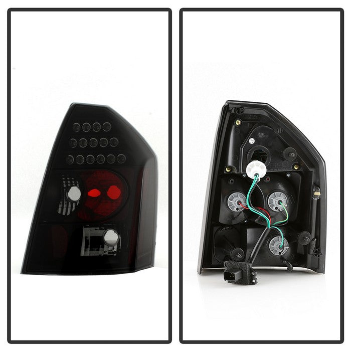 SPYDER xTune 05-07 Chrysler 300C LED Tail Lights - Black Smoke (ALT-JH-C300C05-LED-BSM) 9036897