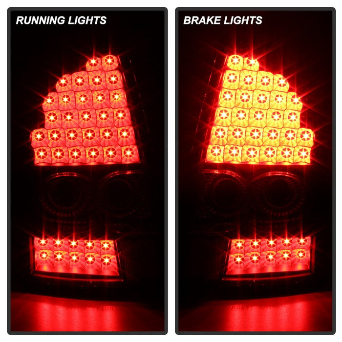 SPYDER Xtune Chrysler 300C 05-07 LED Tail Lights Black ALT-JH-C305-LED-BK 9027512