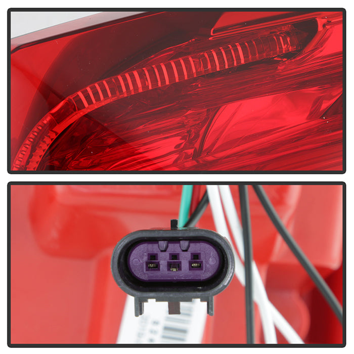 SPYDER xTune 10-16 Cadillac SRX Full LED Tail Lights - OE Red (ALT-JH-CASRX10-LED-RD) 9945571