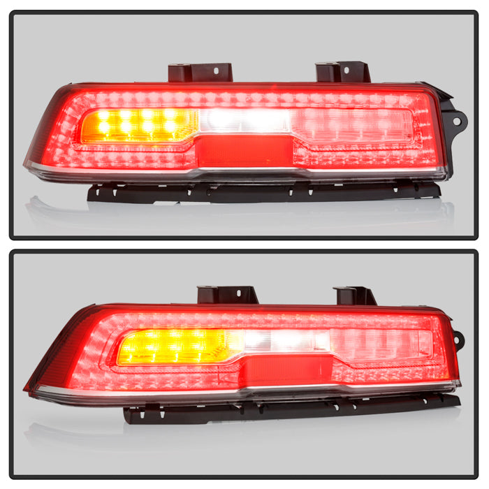 SPYDER xTune 14-15 Chevy Camaro Full LED Red Clear Tail Light - OE Left (ALT-JH-CCAM14-FLED-OE-L) 9960307