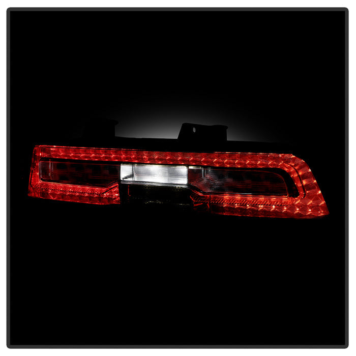 SPYDER xTune 14-15 Chevy Camaro OE Plus Full LED Tail Light - Smoke Clear (ALT-JH-CCAM14-OEP-FLED-SM) 9960321