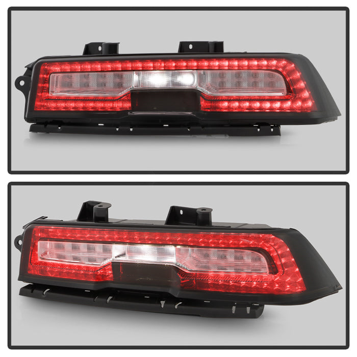 SPYDER xTune 14-15 Chevy Camaro OE Plus Full LED Tail Light - Smoke Clear (ALT-JH-CCAM14-OEP-FLED-SM) 9960321