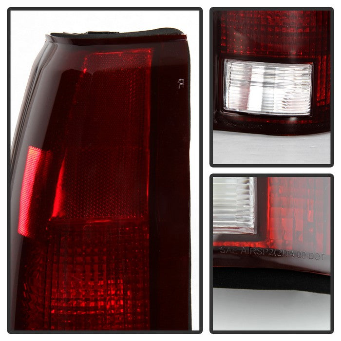 FR SPORT SPYDER xTune Chevy/GMC C1500/C2500/C3500 88-01 OEM Style Tail Light - Red Smoked...