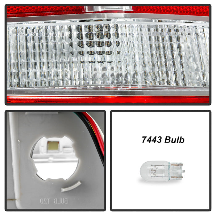 SPYDER xTune Chrysler 300 11-14 w/ Chrome Accent OEM Driver Side Tail Light - Left ALT-JH-CHR30011-OEC-L 9055348