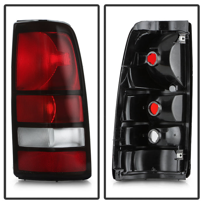 FR SPORT SPYDER Xtune Chevy Silverado 99-02 / GMC Sierra 99-06 OE Style Tail Lights Red Clear...