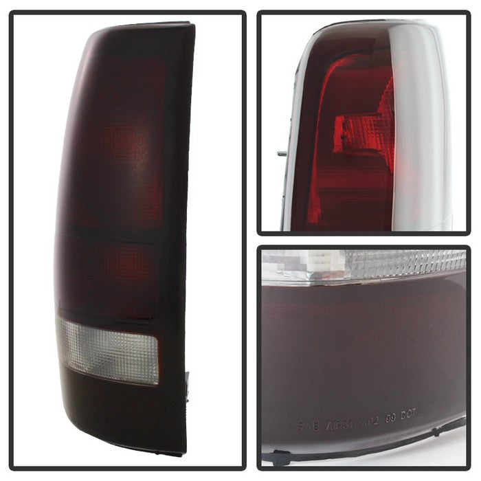 FR SPORT SPYDER Xtune Chevy Silverado 99-02 / GMC Sierra 99-06 OE Style Tail Lights Red Smoke...