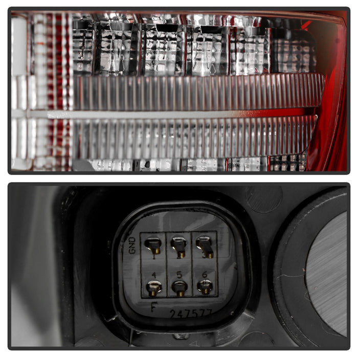 SPYDER Xtune 18-21 Chevrolet Traverse Red/Clear Full LED Tail Light - OE Outer Right 9957635