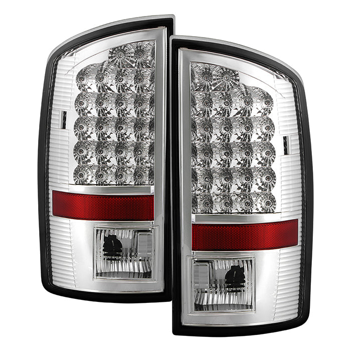 SPYDER Xtune Dodge Ram 07-08 1500 / Ram 07-09 2500/3500 LED Tail Lights Chrome ALT-JH-DR07-LED-C 5073020