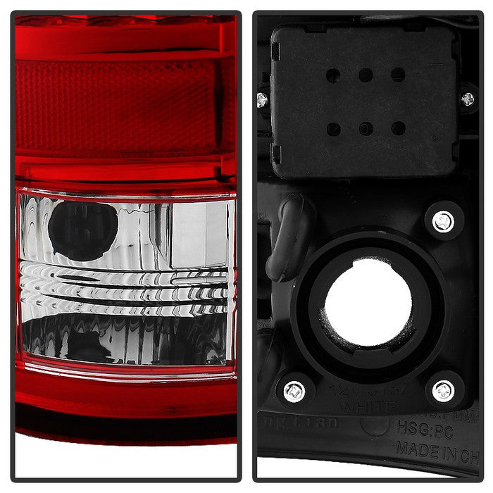FR SPORT SPYDER Xtune Dodge Ram 07-08 1500 / Ram 07-09 2500/3500 LED Tail Lights Red Clear...