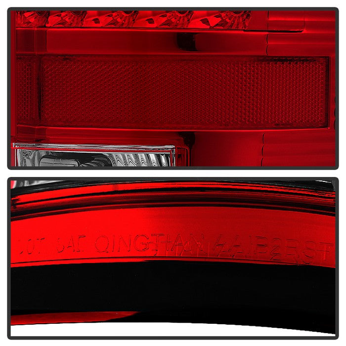 FR SPORT SPYDER Xtune Dodge Ram 07-08 1500 / Ram 07-09 2500/3500 LED Tail Lights Red Clear...