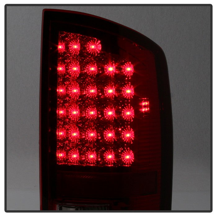 FR SPORT SPYDER Xtune Dodge Ram 07-08 1500 / Ram 07-09 2500/3500 LED Tail Lights Red Clear...