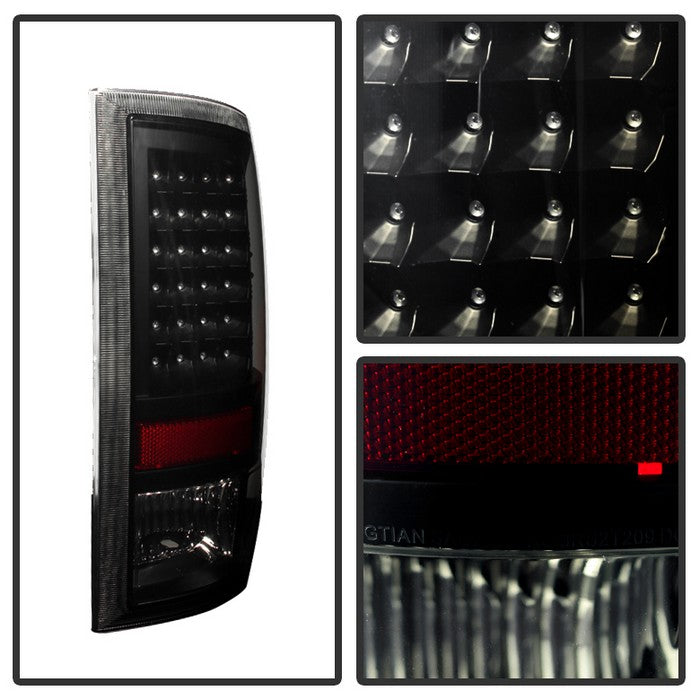 FR SPORT SPYDER Xtune Dodge Ram 1500 09-14 LED Tail Lights Incandescent Model Only Black Smoke...