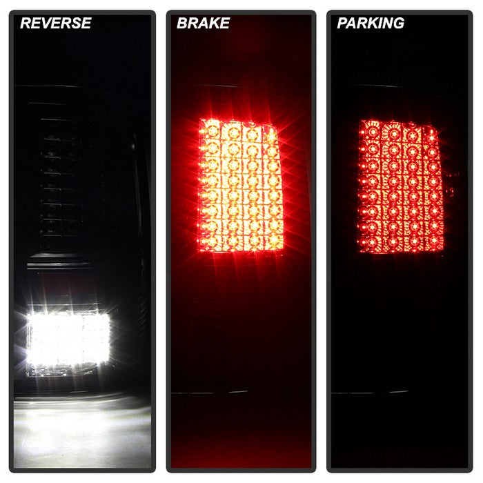 SPYDER Xtune Dodge Ram 1500 09-14 LED Tail Lights Incandescent Model Only Chrome ALT-JH-DR09-LED-G2-C 9034848