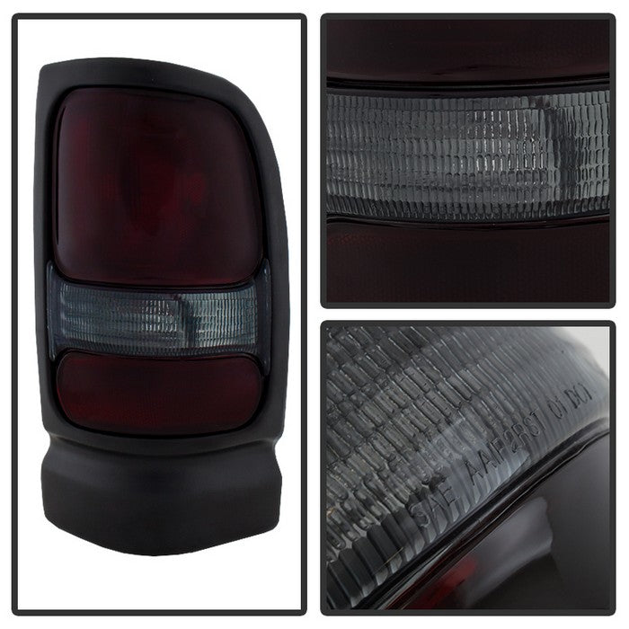 FR SPORT SPYDER Xtune Dodge Ram 1500 94-01 (Not Sport Package) Tail Lights Red Smoked...