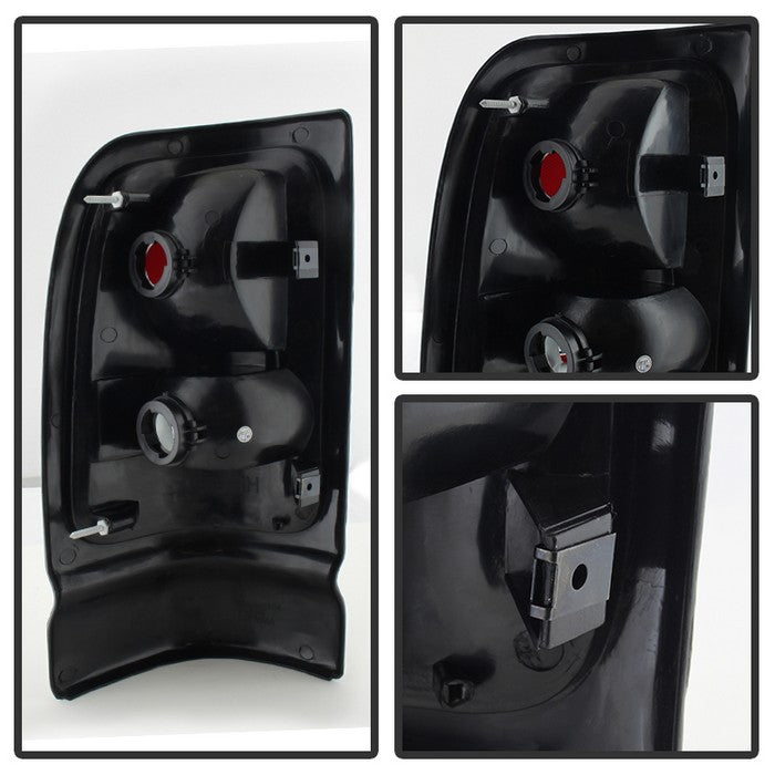FR SPORT SPYDER Xtune Dodge Ram 1500 94-01 (Not Sport Package) Tail Lights Red Smoked...