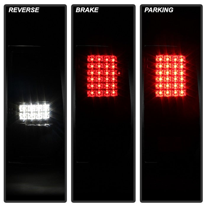 FR SPORT SPYDER Xtune Ford F150 Styleside 04-08 LED Tail Lights Black Smoked...