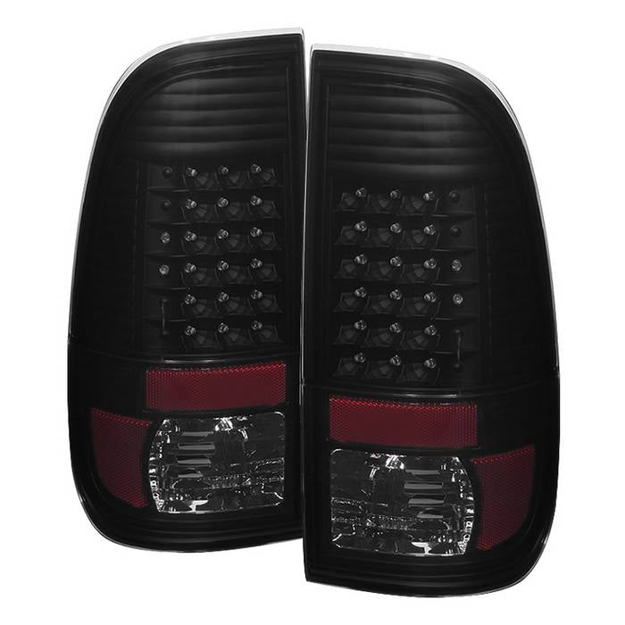 FR SPORT SPYDER Xtune Ford F250/350/450/550 Super Duty 99-07 LED Tail Lights Black Smoke...