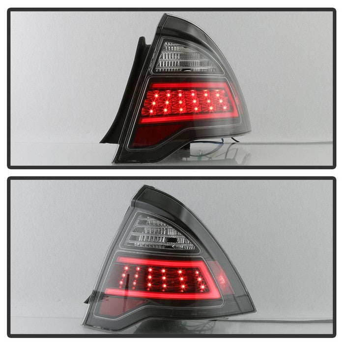 SPYDER xTune 10-12 Ford Fusion Light Bar LED Tail Lights - Black (ALT-JH-FFU10-LBLED-BK) 9041655
