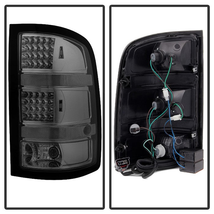 FR SPORT SPYDER Xtune GMC Sierra 07-13 (Not Fit 3500 Dually 4 Rear Wheels) LED Tail Lights Smoked...