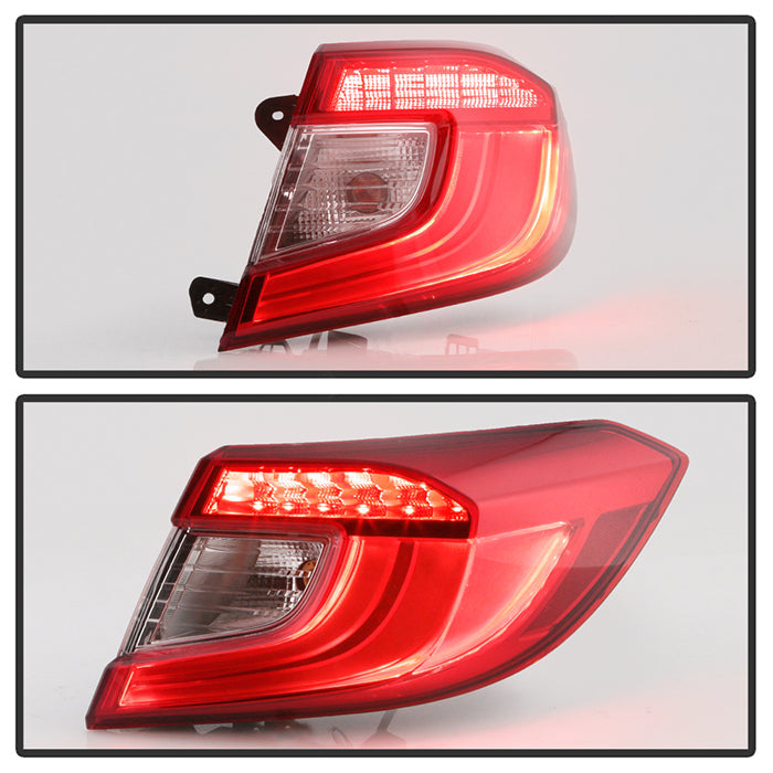 xTune Honda Accord 18-20 Red Clear Passenger Side LED Tail Lights - OE Outer Right ALT-JH-HA18-OE-OR 9949180