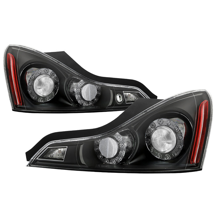 FR SPORT SPYDER 08-13 Infiniti G35 G37 Coupe Only / Q60 14-15 OEM Style Tail Lights - Black 9047534