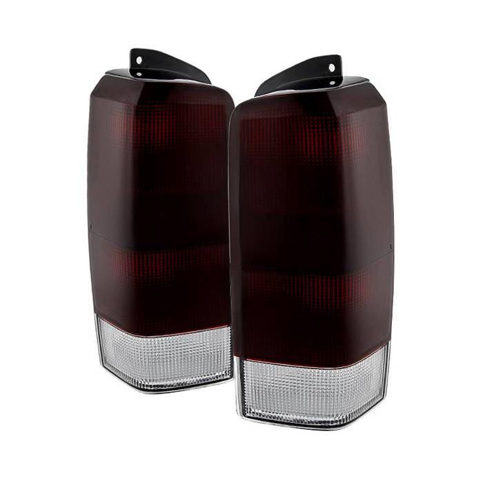 FR SPORT SPYDER Xtune Jeep Cherokee 1997-2001 OEM Style Tail Lights Red Smoked ALT-JH-JC97-OE-RSM...