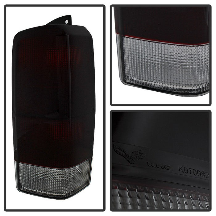 FR SPORT SPYDER Xtune Jeep Cherokee 1997-2001 OEM Style Tail Lights Red Smoked ALT-JH-JC97-OE-RSM...