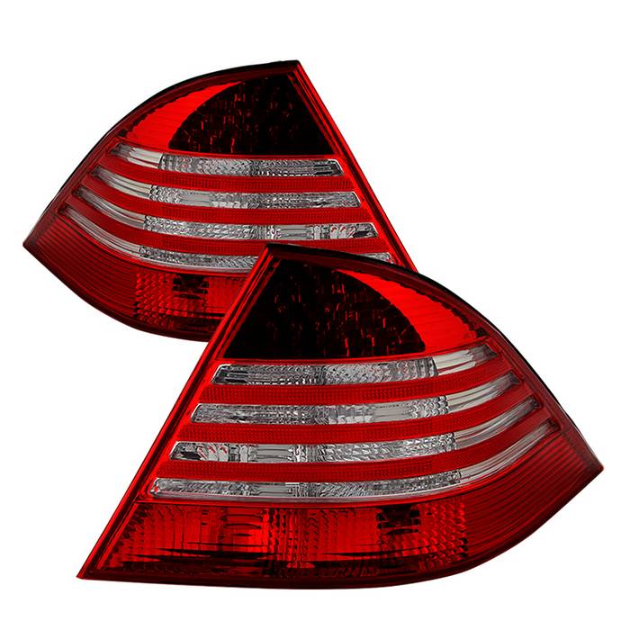 FR SPORT SPYDER Xtune Mercedes Benz W220 S-Class 00-05 LED Tail Lights Red Clear...