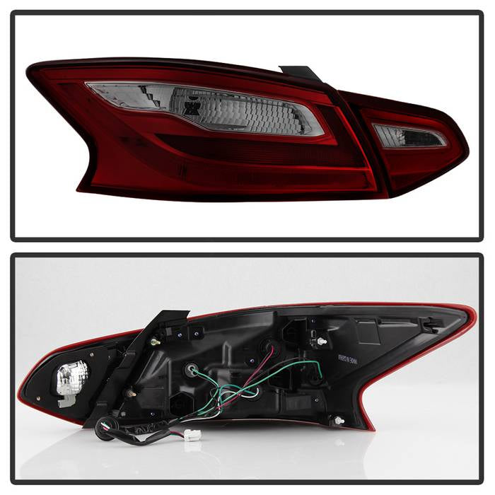 FR SPORT SPYDER xTune 16-18 Nissan Altima 4DR OEM Tail Light - Red Smoke (ALT-JH-NA16-4D-RSM)...