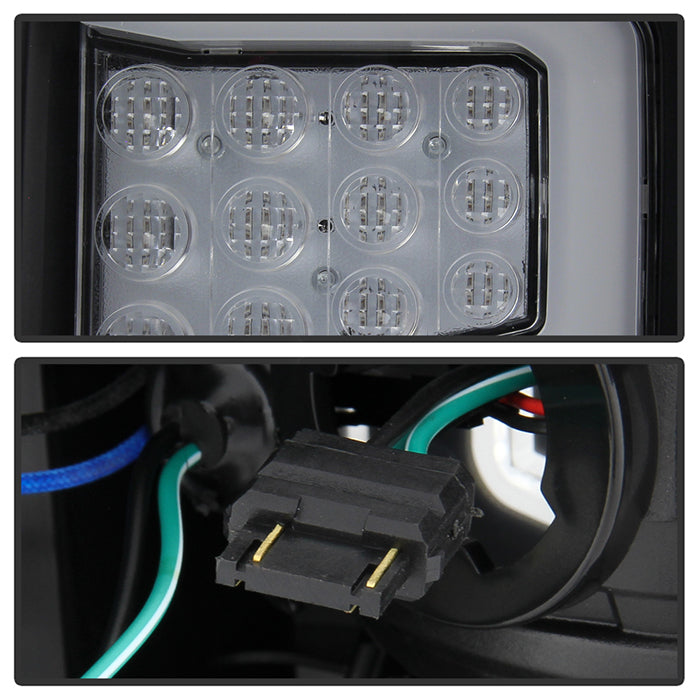 Xtune Nissan Titan 16-20 Light Bar LED Tail Light Black ALT-JH-NT16-LBLED-BK 9049255