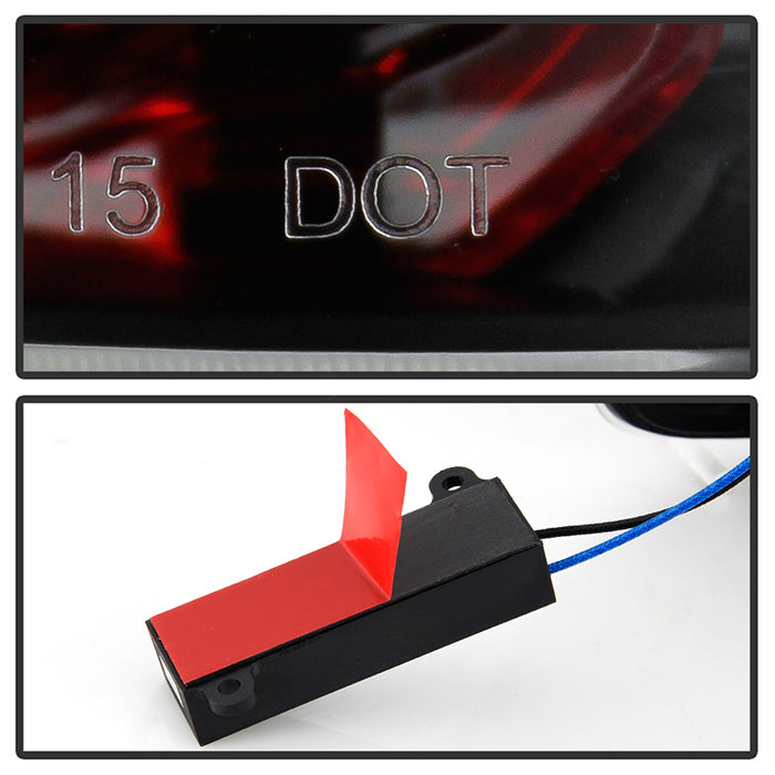 Xtune Nissan Titan 16-20 Light Bar LED Tail Light Black ALT-JH-NT16-LBLED-BK 9049255