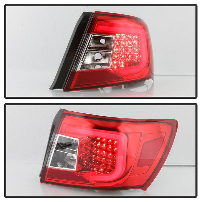 SPYDER xTune Subaru Impreza WRX 08-14 LED Tail Lights - Red/Clear ALT-JH-SIWRX08-LBLED-RC 9045417