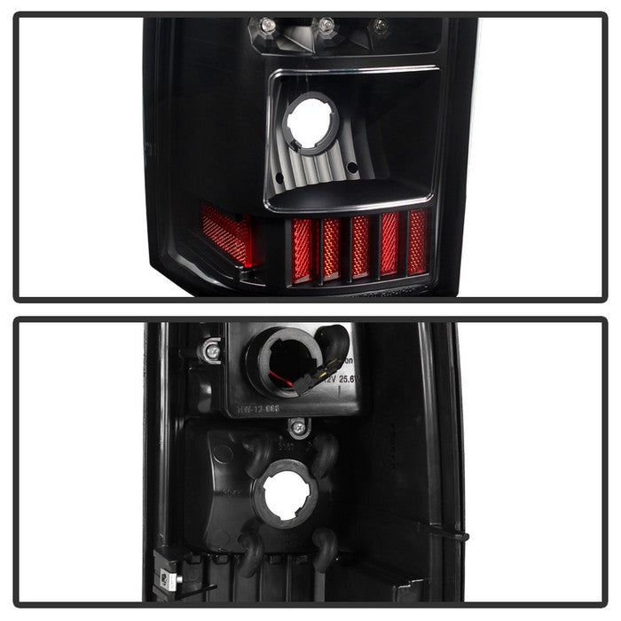 SPYDER Xtune Chevy Silverado 1500-2500-3500 03-06 C-Shape LED Tail Lights Black ALT-ON-CS03-G2-LED-BK 5081261
