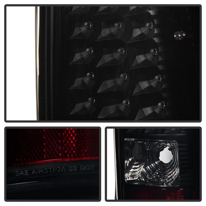 SPYDER Xtune Chevy Silverado 1500/2500/3500 03-06 LED Tail Lights Black Smoke ALT-ON-CS03-LED-BSM 5081124