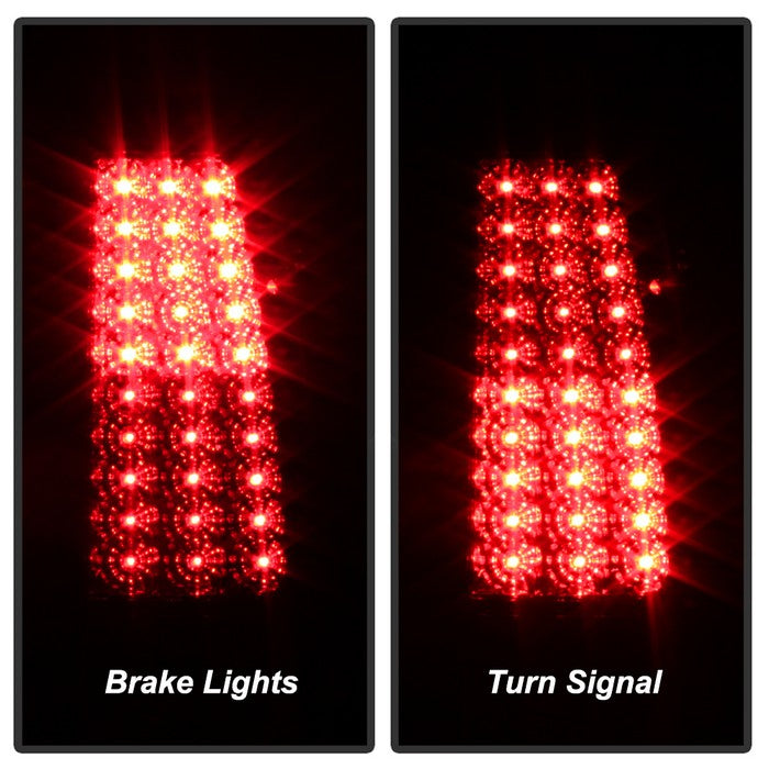 SPYDER Xtune Chevy Silverado 1500/2500/3500 03-06 LED Tail Lights Red Clear ALT-ON-CS03-LED-RC 5008787