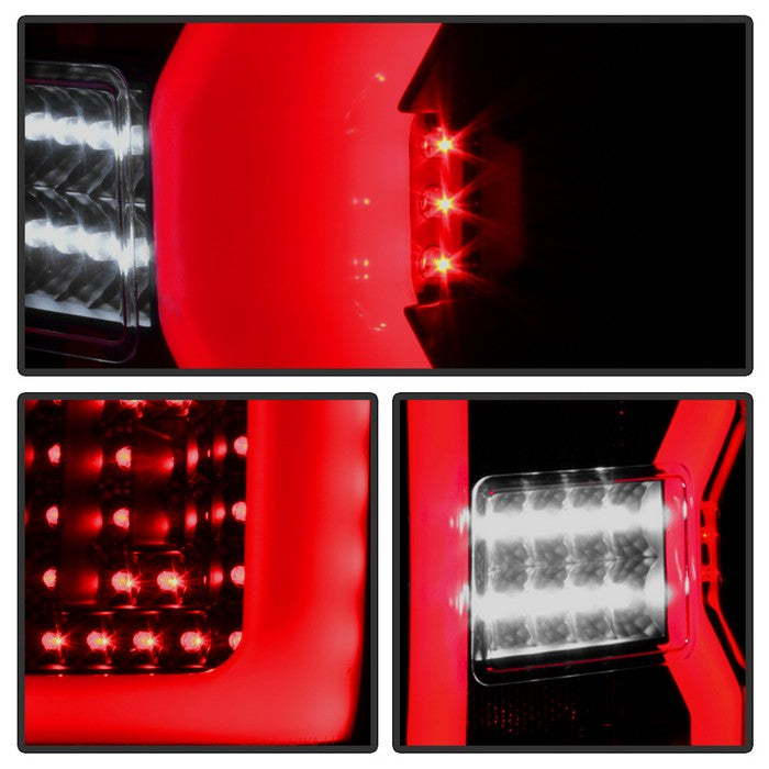 SPYDER xTune 14-16 Chevrolet Silverado 1500 Light Bar LED Tail Lights - Black Smoke (ALT-ON-CS14-LBLED-BSM) 9040306