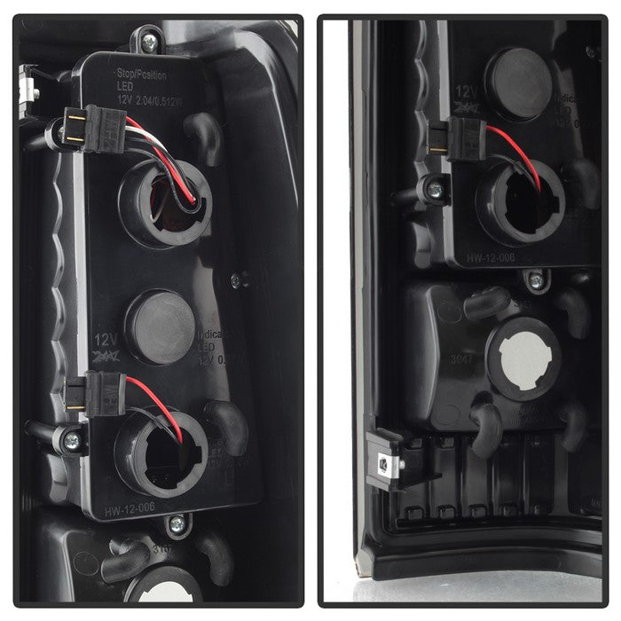 SPYDER xTune 99-02 Chevy Silverado 1500/2500/3500 V2 LED Tail Lights - Black Smoke (ALT-ON-CS99-G2-LED-BSM) 9038471