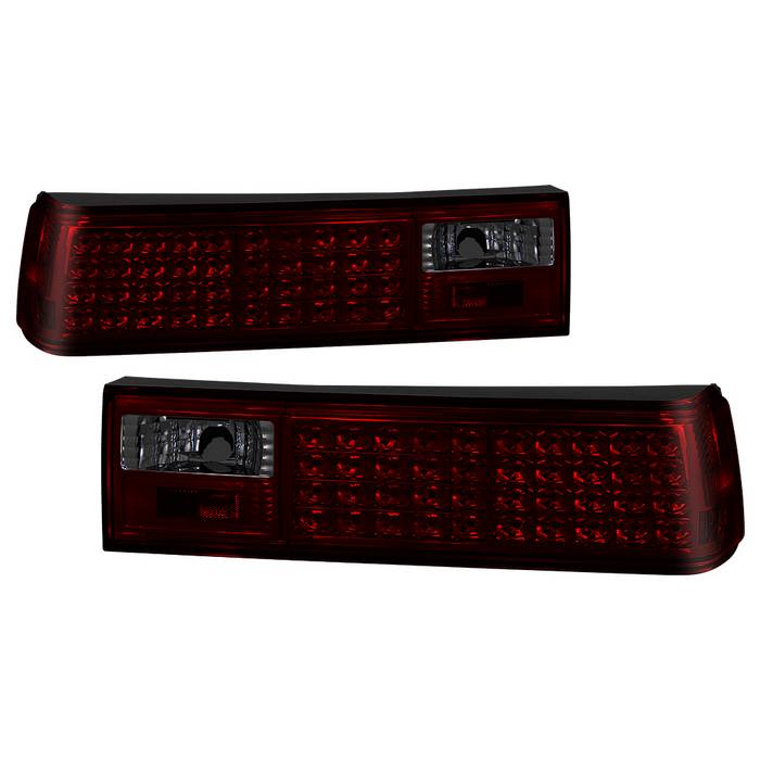 SPYDER Xtune Ford MUStang 87-93 LED Tail Lights Red Smoke ALT-ON-FM87-LED-RS 5012999