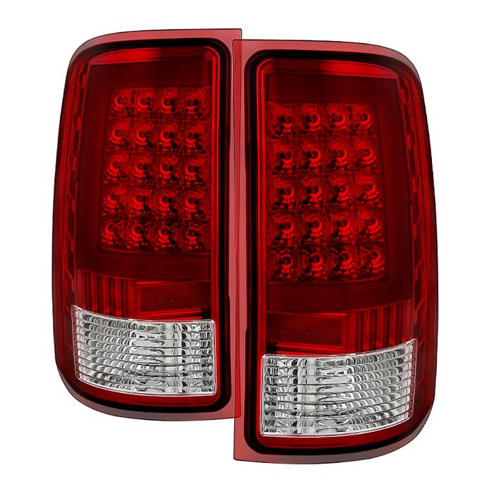 SPYDER Xtune GMC Sierra 07-13 LED Tail Lights Red Clear ALT-ON-GS07-G2-LED-RC 5081575
