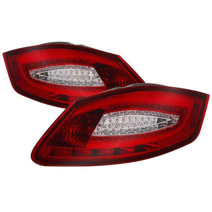 FR SPORT SPYDER xTune Porsche 987 Cayman 06-08 / Boxster 05-08 LED Tail Lights - Red Clear...