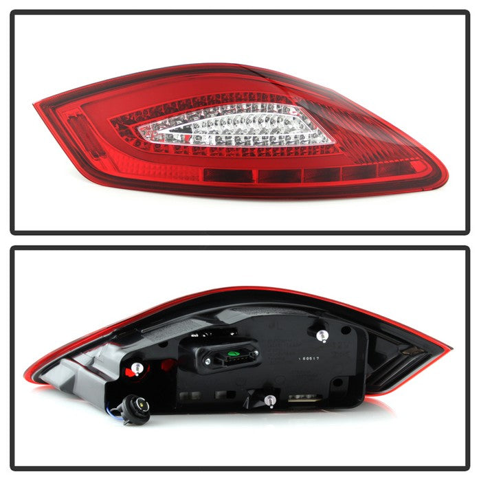 FR SPORT SPYDER xTune Porsche 987 Cayman 06-08 / Boxster 05-08 LED Tail Lights - Red Clear...