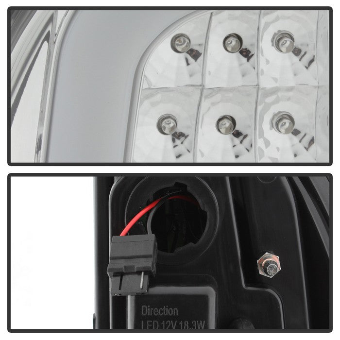 SPYDER xTune 05-15 Toyota Tacoma (Excl Models w/LED) Light Bar LED Tail Lights -Chrm (ALT-ON-TT05-LBLED-C) 5082114