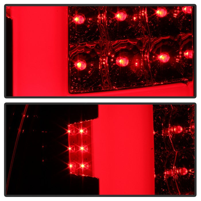 SPYDER xTune 05-15 Toyota Tacoma (Excl LED Tail Light) LED Tail Lights - Red Clear (ALT-ON-TT05-LBLED-RC) 5082138