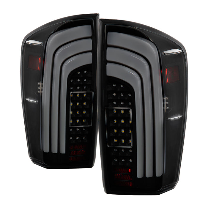 SPYDER xTune 16-19 Toyota Tacoma Version LED Tail Lights - Black Smoke (ALT-ON-TT16-LBLED-BSM) 9048630