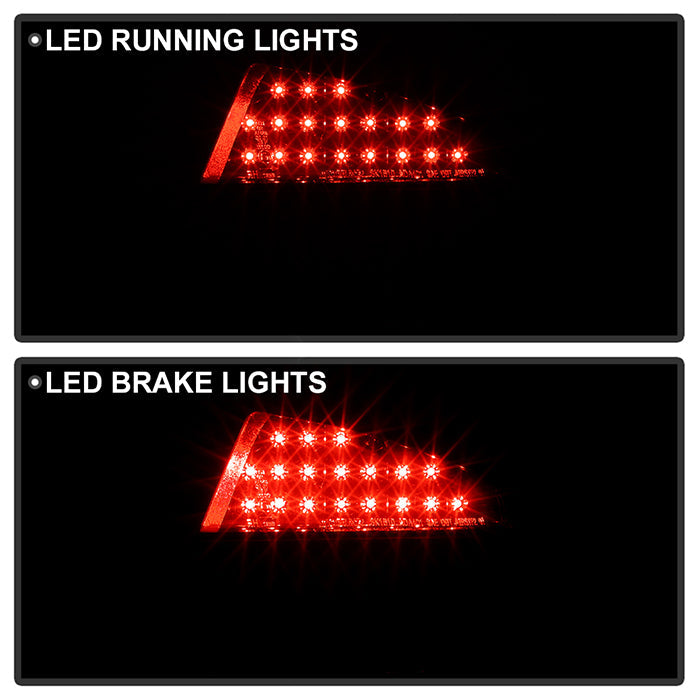 FR SPORT Spyder Audi A4 02-05 LED Tail Lights Smoke ALT-YD-AA402-LED-SM 5022479 - View 6